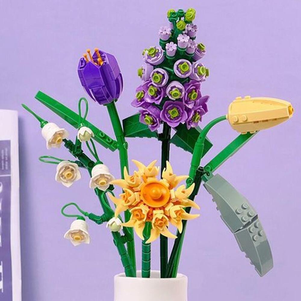 LOZ Mini Building Blocks #1672 Violet Bouquet Eternal Flowers II Brand New Seale